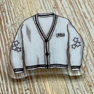 Taylor Swift Folklore Album Acrylic Cardigan Pin & Backing. NEW.